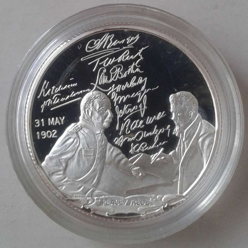 Scarce set of x5 Anglo-Boer War pure silver proof medallions (Mintage: 300)