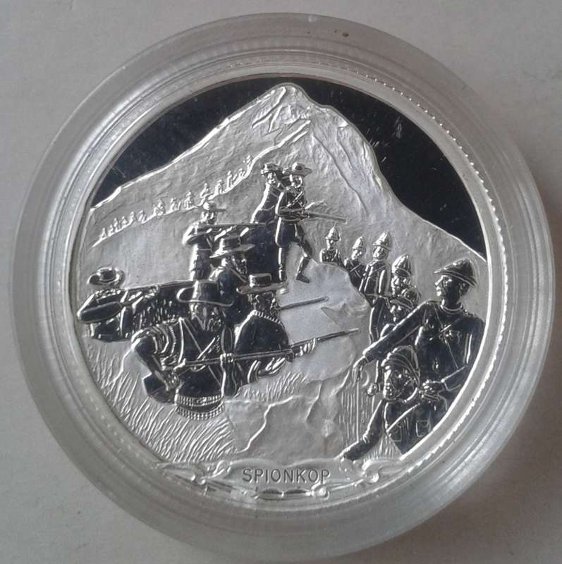Scarce set of x5 Anglo-Boer War pure silver proof medallions (Mintage: 300)