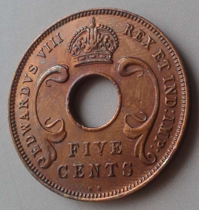 High grade 1936 East Africa 5c