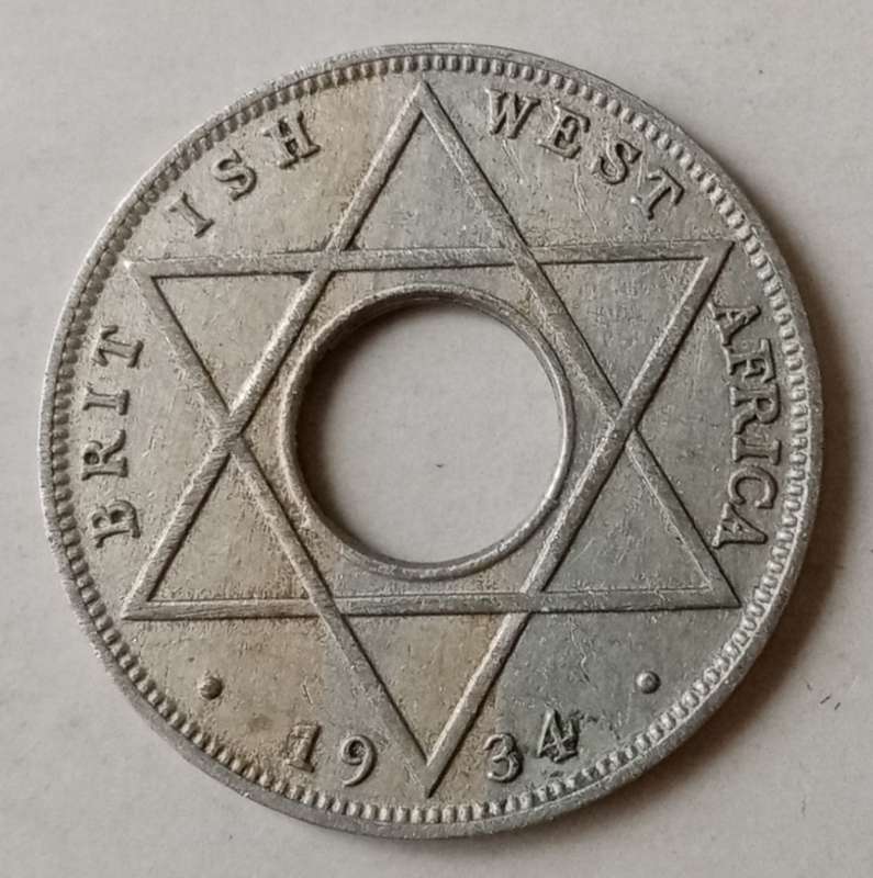 1934 British West Africa one tenth of a penny