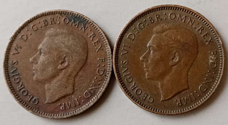 1939 and 1947 British farthing set