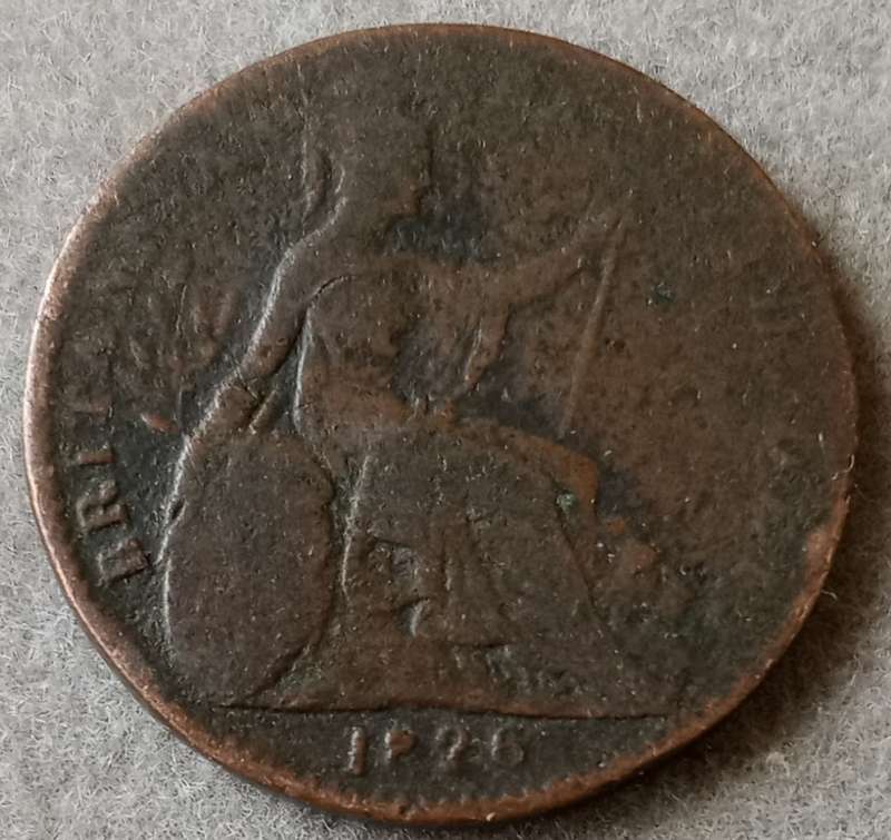 Well circulated 1826 British 1st and 2nd issue farthing set