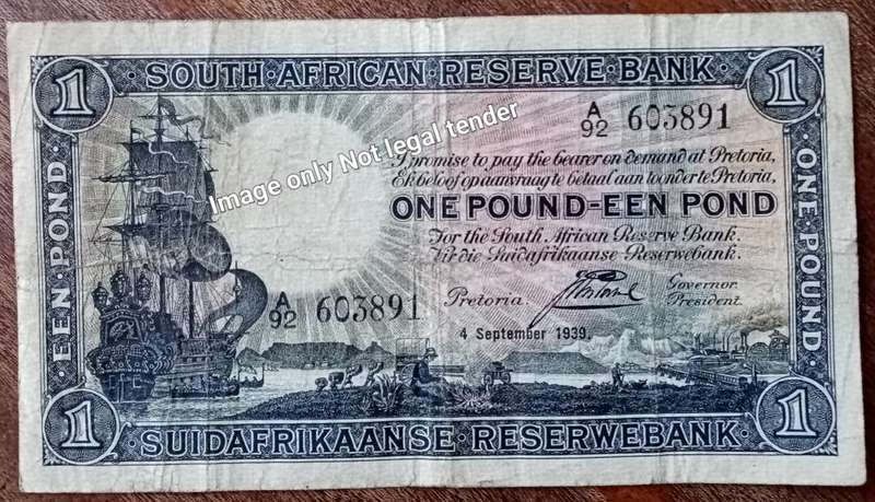 1939 J.Postmus 1 Pound note