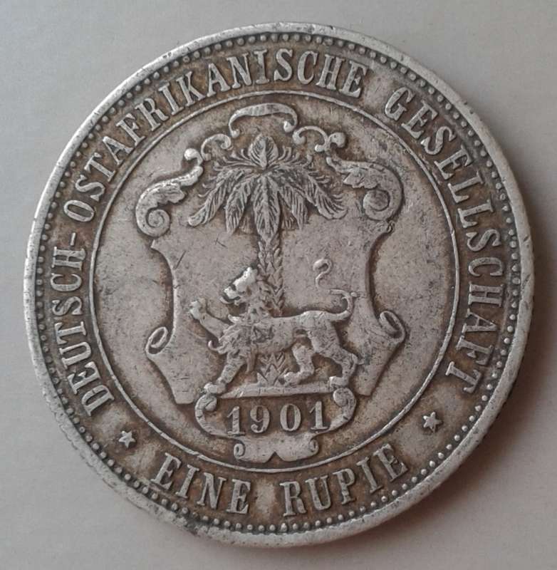 Nice 1901 German East Africa silver Rupie