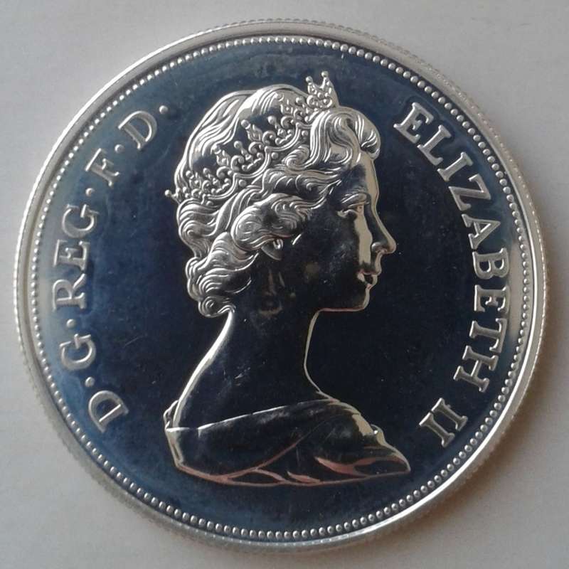 1972 Great Britain proof sterling silver crown (25th anniversary of the Queen)