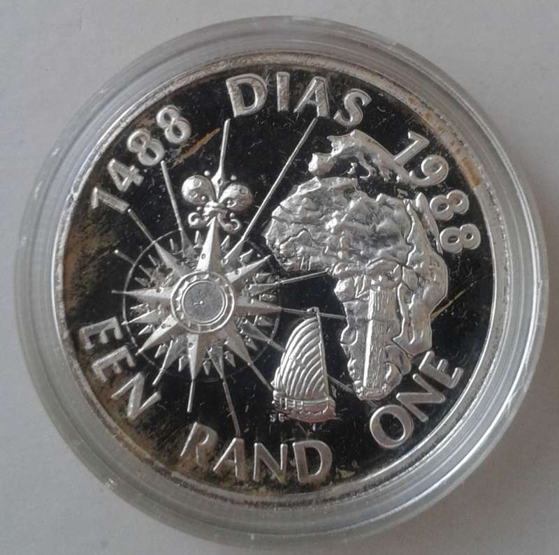 Encapsulated 1988 Dias proof silver R1
