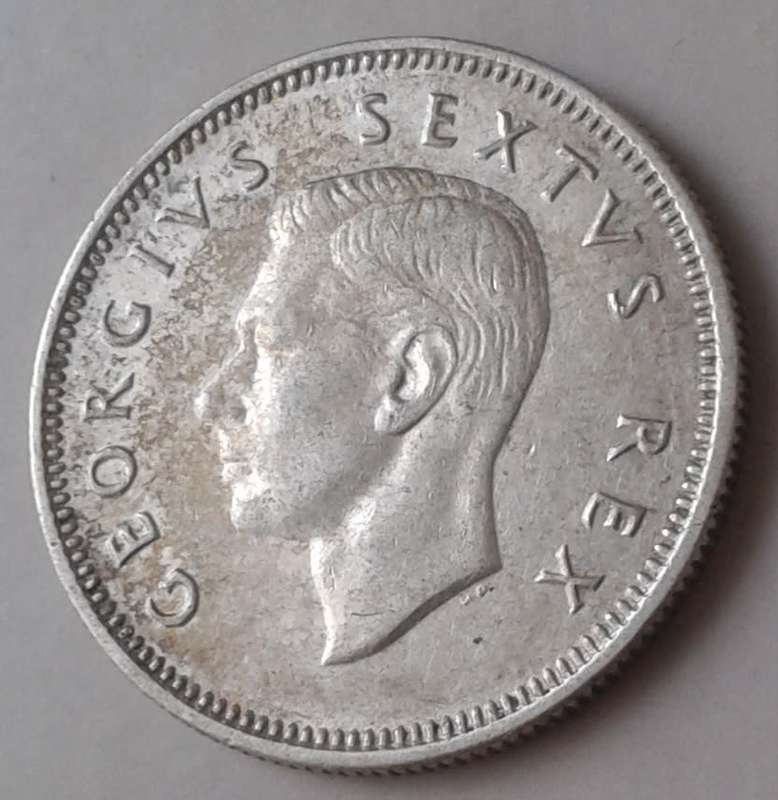 High grade 1950 union silver shilling
