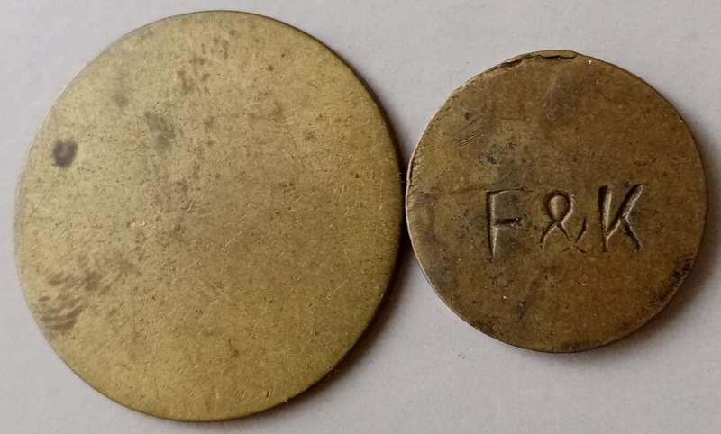 Natal (Dannhauser): Kleinman & Finschen shilling and threepence token set