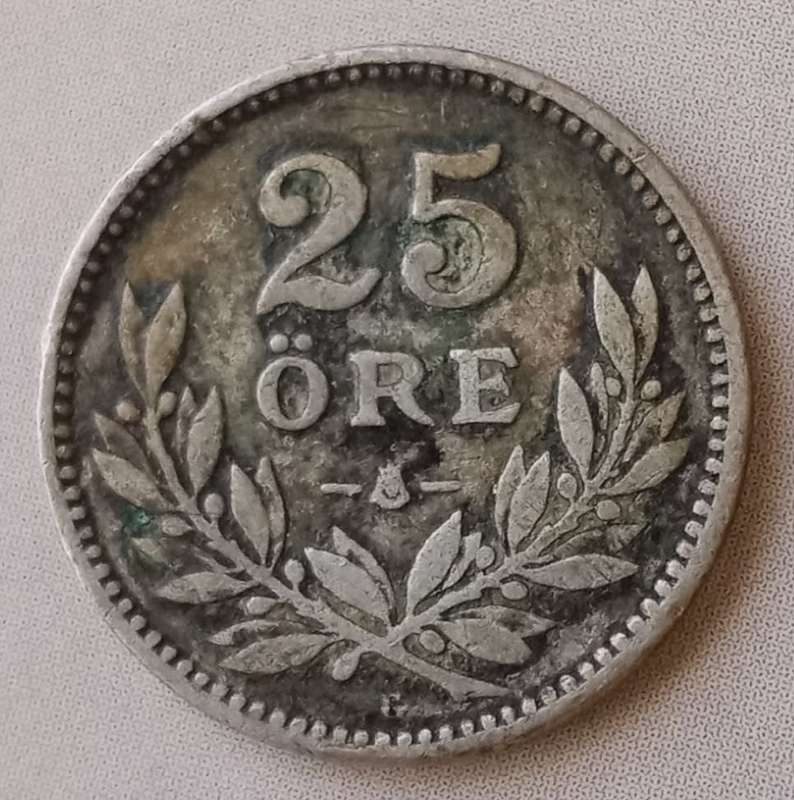 1932 Sweden silver 25 Ore