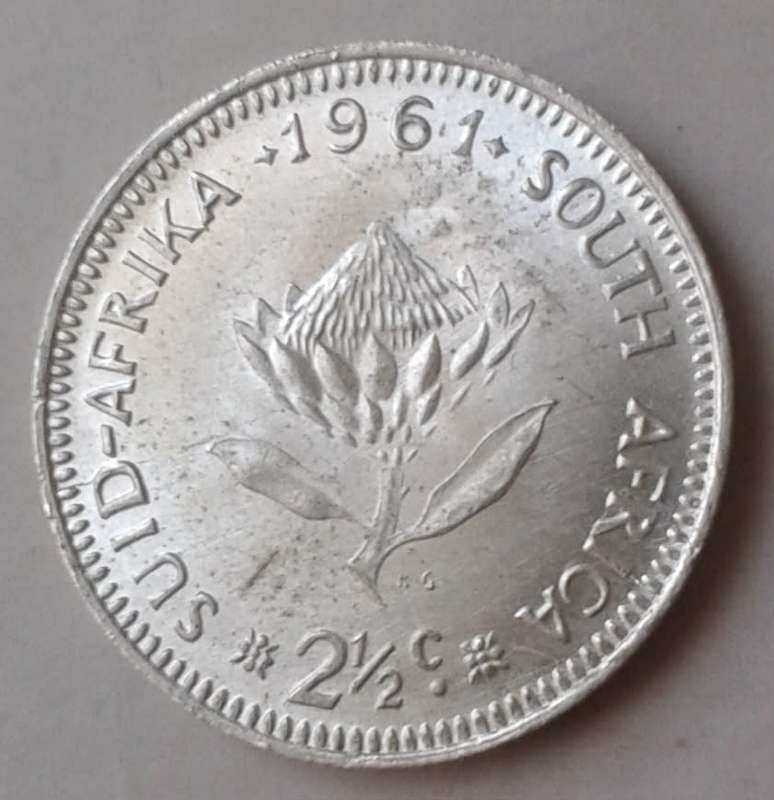 1961 Republic silver 2 1/2c