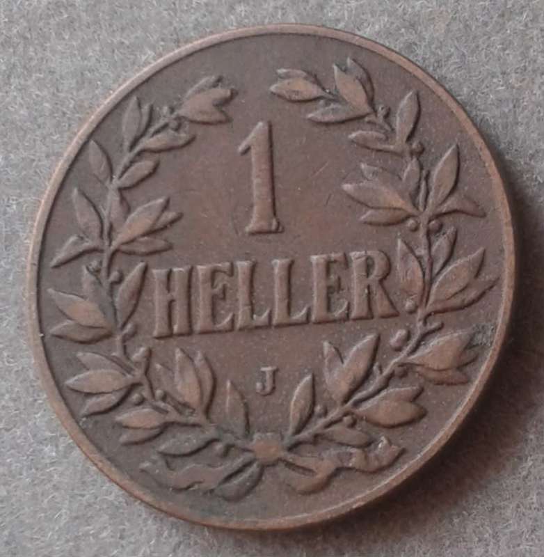 1905 German East Africa 1 Heller