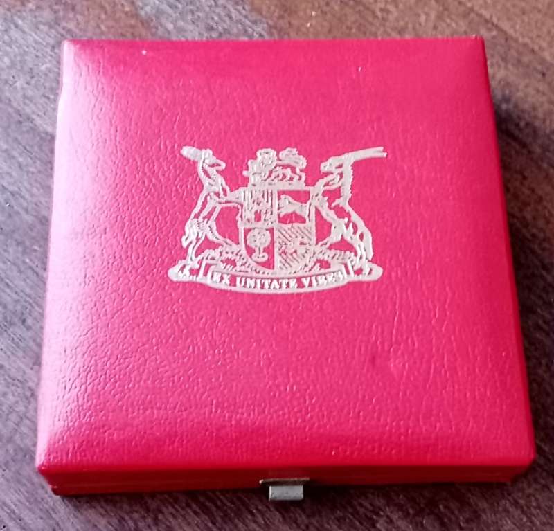 1966 Lesotho brilliant uncirculated silver 50 Licente in S.A Mint box (low mintage)