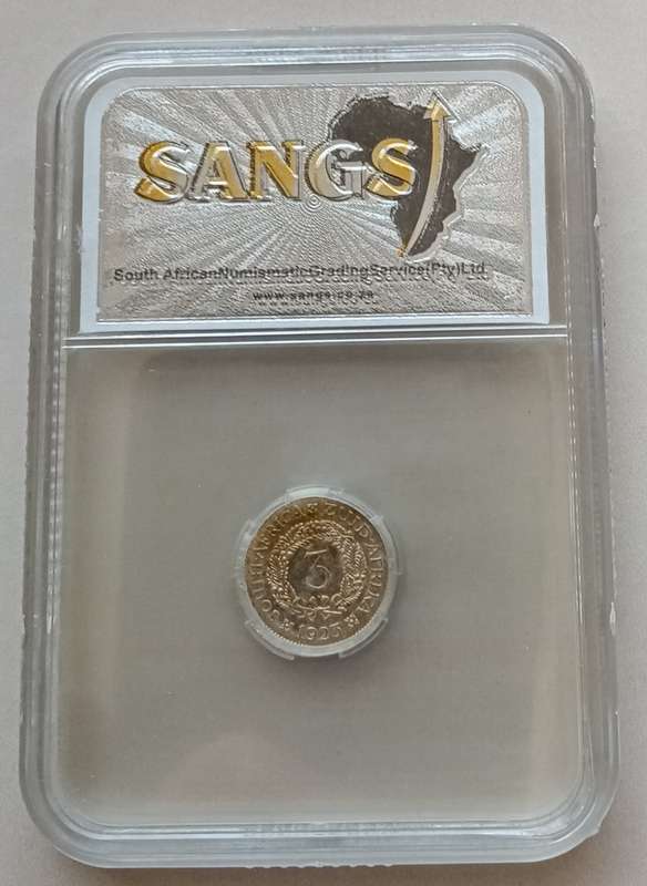 1923 Union silver tickey SANGS AU53 (Higher grade)