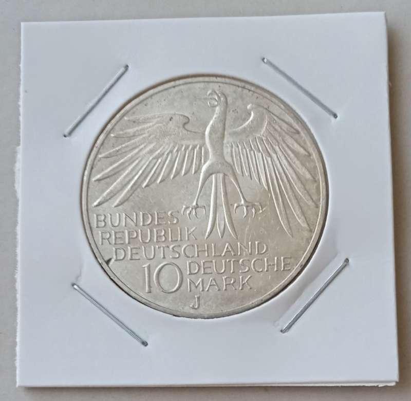1972 German uncirculated silver 10 Mark (Olympic Games)