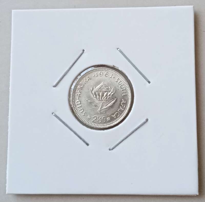 Uncirculated 1961 Republic silver 2 1/2c