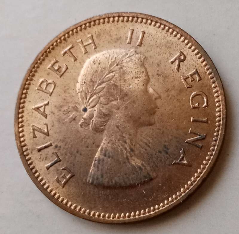 1960 Union uncirculated 1/2 Penny