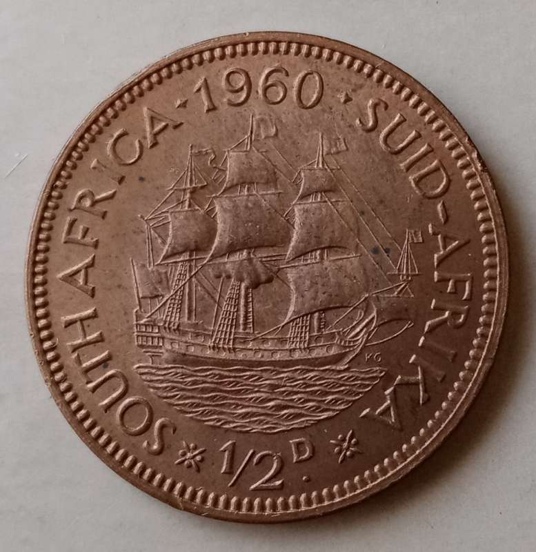 Nice 1960 Union uncirculated 1/2 Penny.