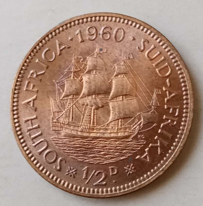 Nice 1960 Union uncirculated 1/2 Penny..