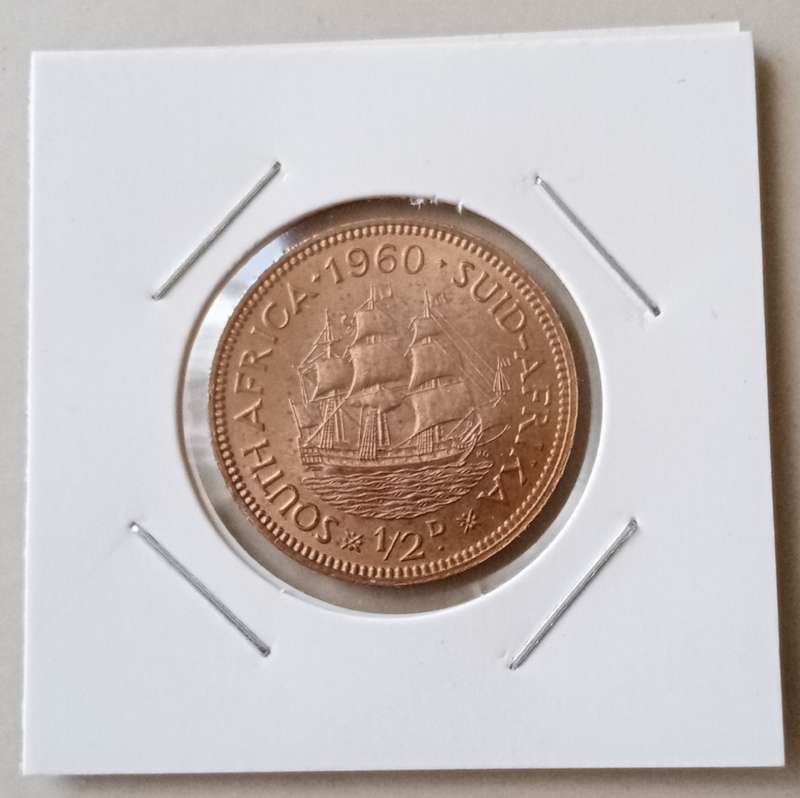 Nice 1960 Union uncirculated 1/2 Penny.