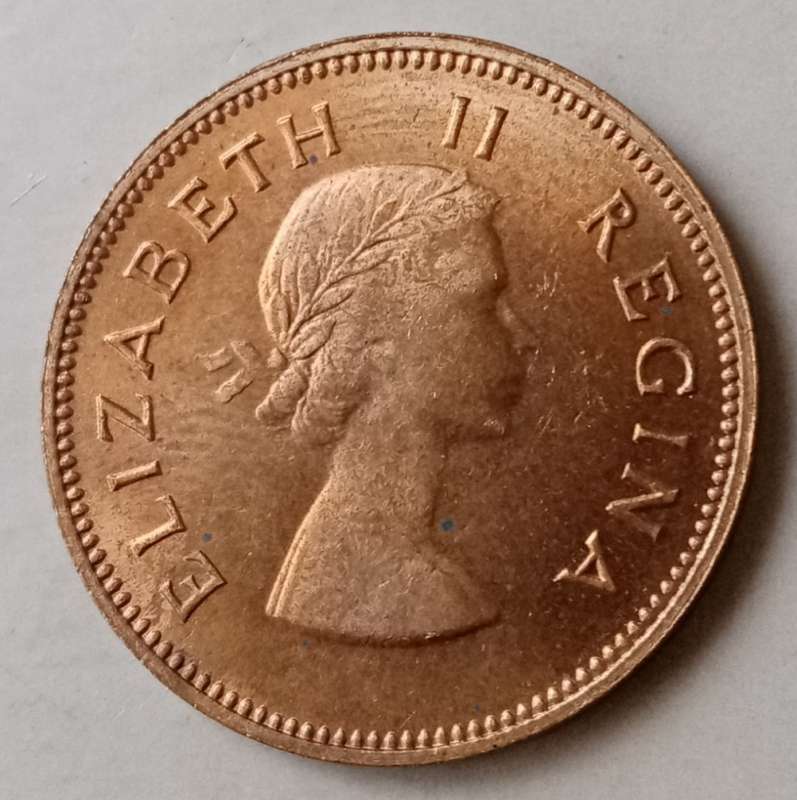 Nice 1960 Union uncirculated 1/2 Penny.