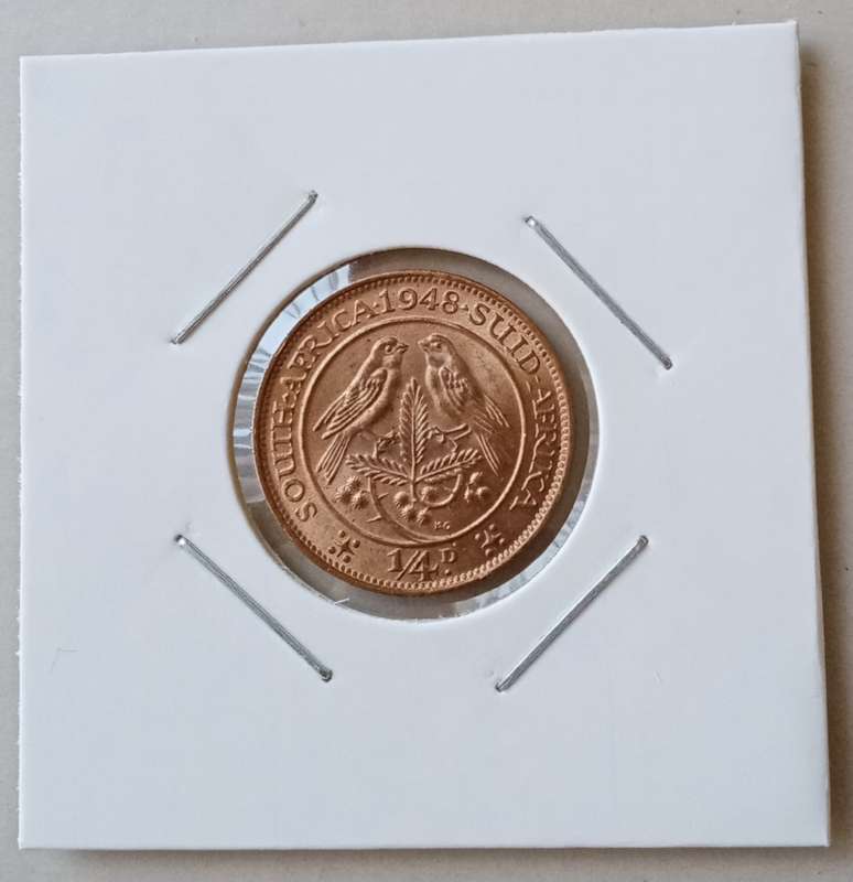 1948 Union 1/4 Penny in brilliant uncirculated condition.