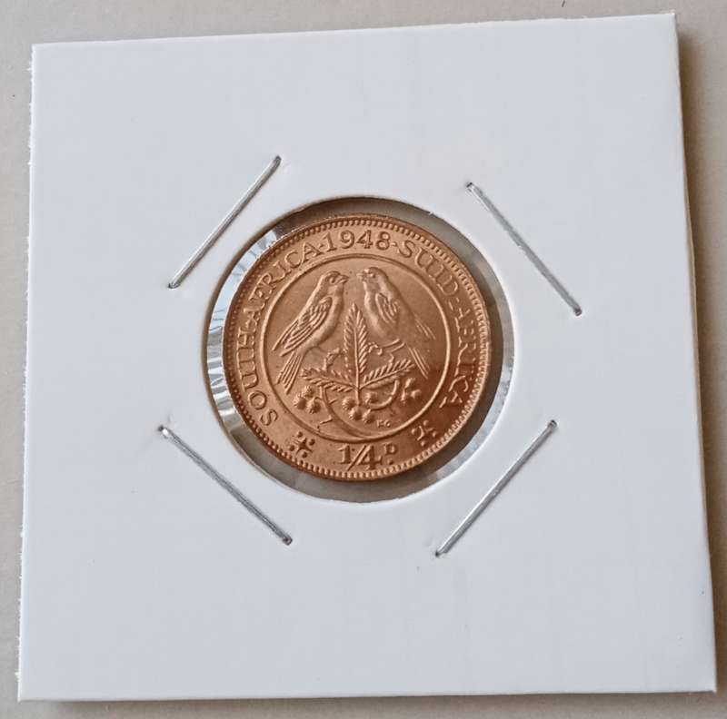 1948 Union 1/4 Penny in lustrous brilliant uncirculated.