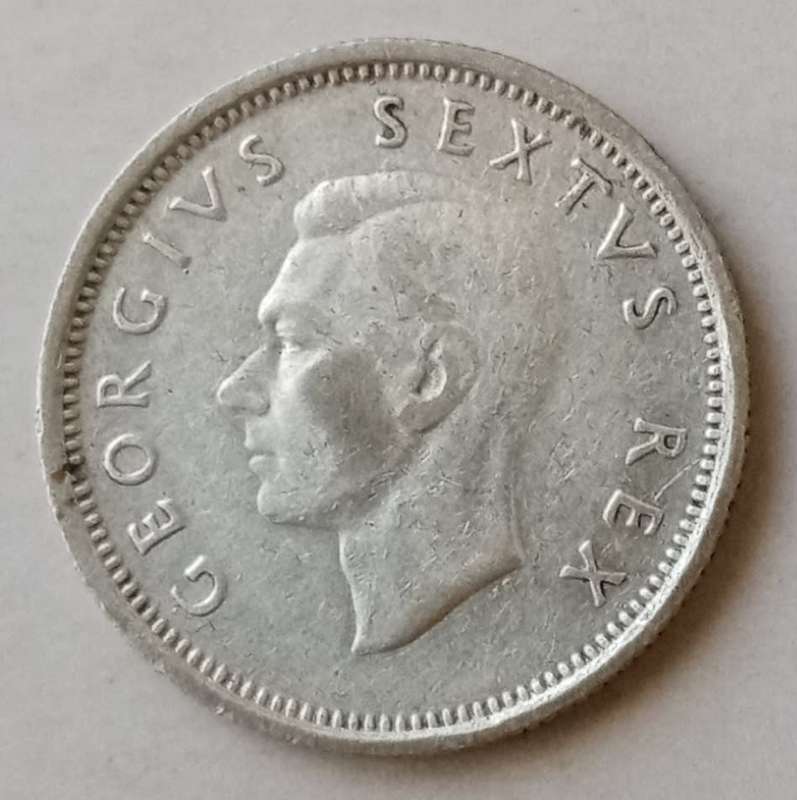 Nice 1952 union silver sixpence
