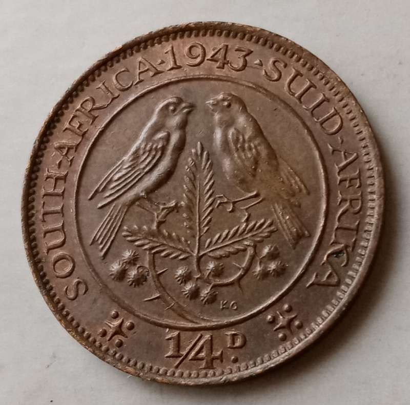 Nice 1943 Union 1/4 Penny with obverse die cracks