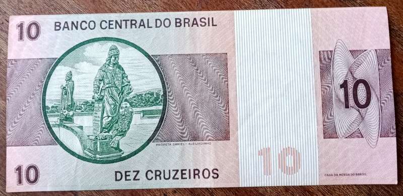1974 Brazil 10 Cruzeiros in XF