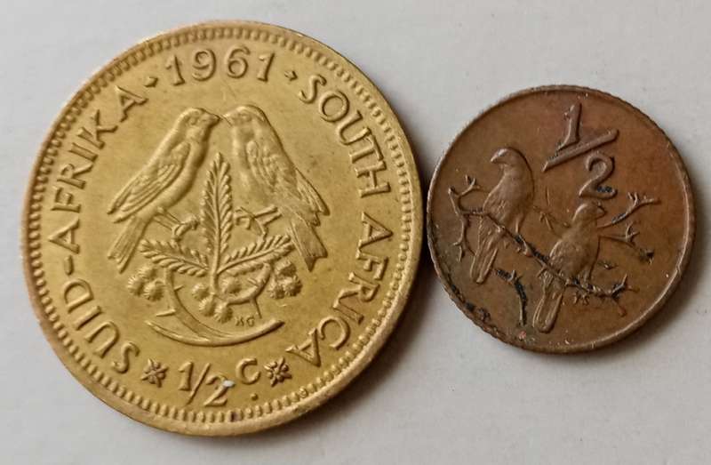 1961 & 1970 Republic 1/2c