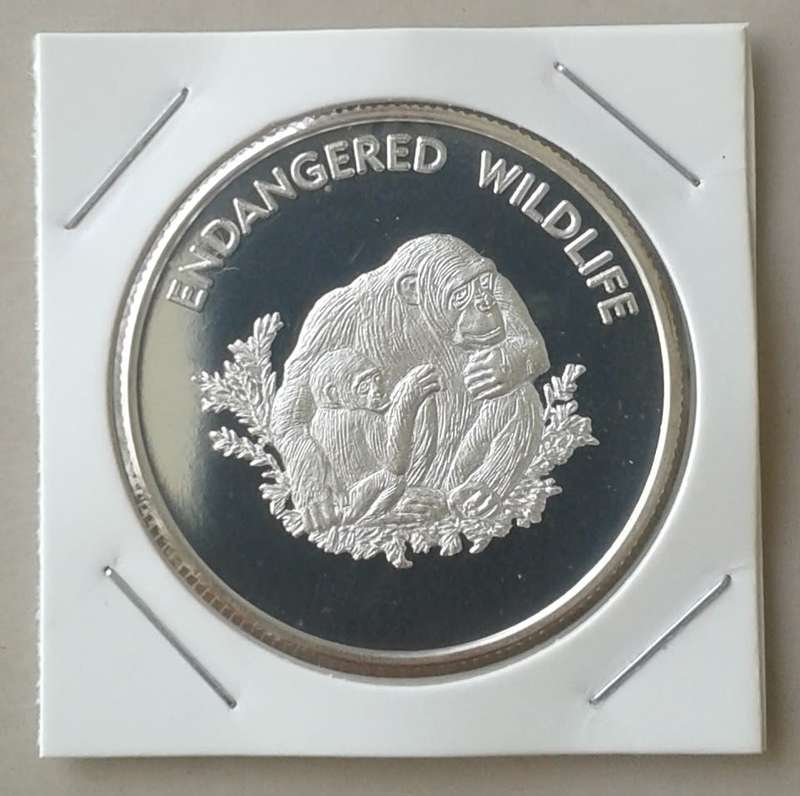 Scarce 2005 Malawi Endangered Wildlife proof 10 Kwacha (Pygmy Chimp)