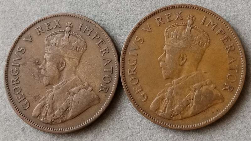1935 Union penny in VF