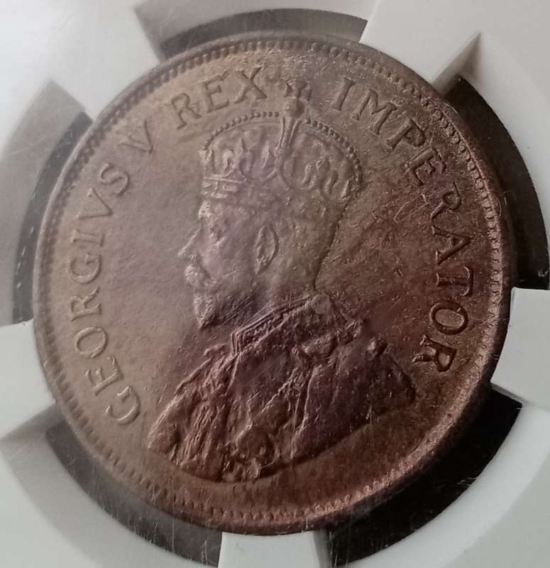 High grade 1930 union 1/2 Penny SANGS AU58 RD