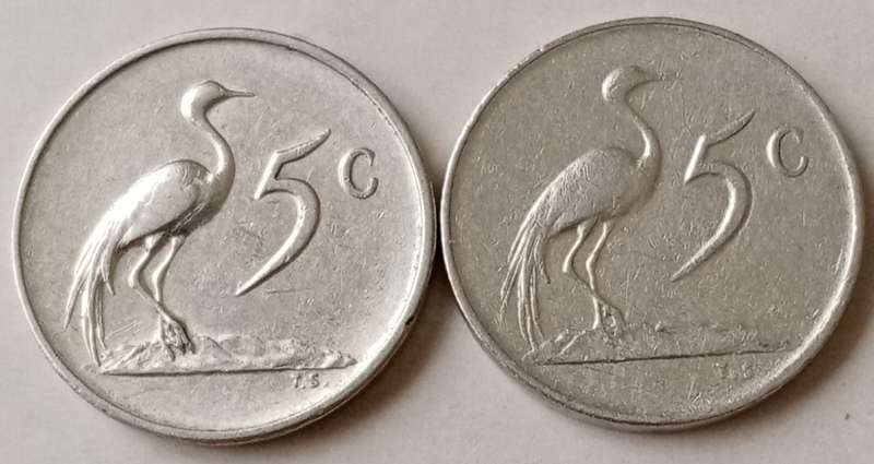 1965 English and 1976 5c set