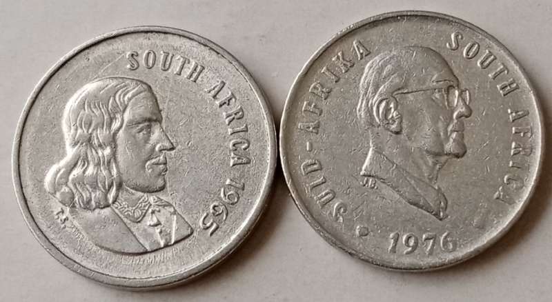 1965 English and 1976 5c set