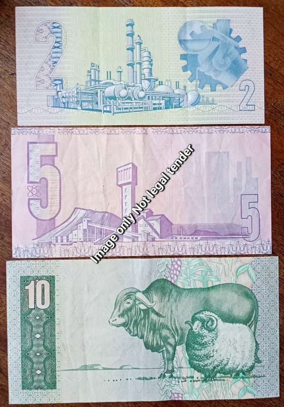 1980s R2/R5 and R10 note set