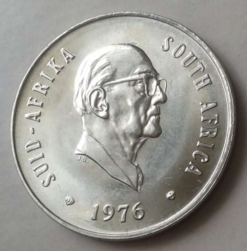 1976 Uncirculated nickel 20c (Pres.Fouche)