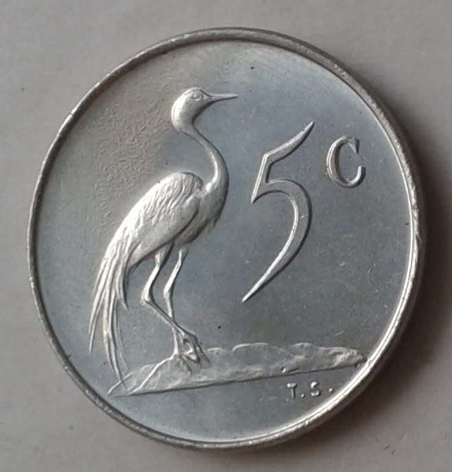 1967 English uncirculated nickel 5c