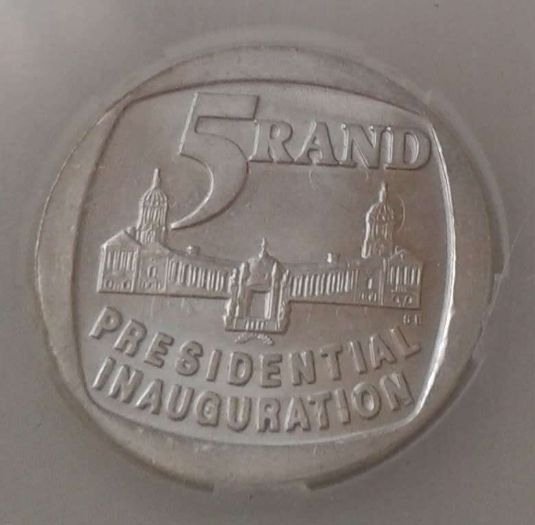 1994 Inauguration R5 SANGS MS62 (Rotated Die Error)