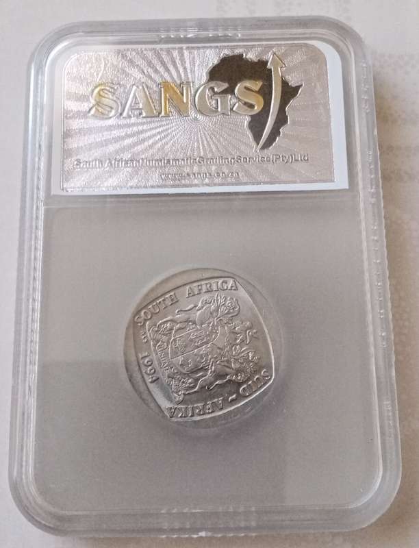 1994 Inauguration R5 SANGS MS62 (Rotated Die Error)