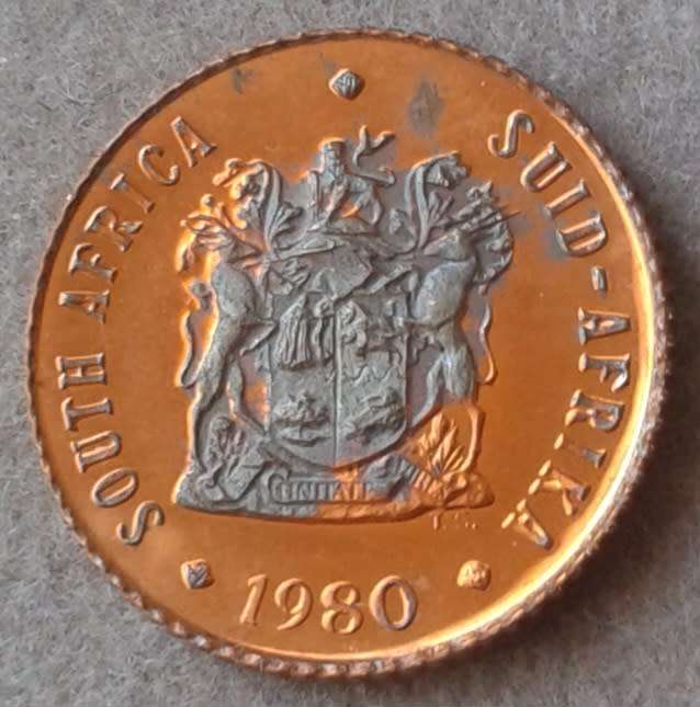 Scarcer 1980 proof 1/2c (mintage: 15000)