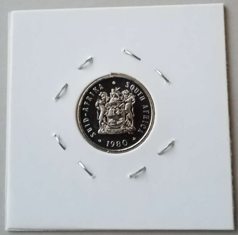 1980 Proof nickel 5c (mintage: 15000)