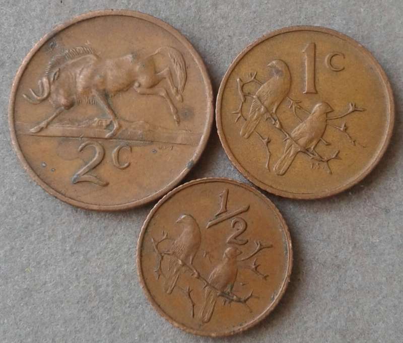 1970 Republic 2c/1c and 1/2c set