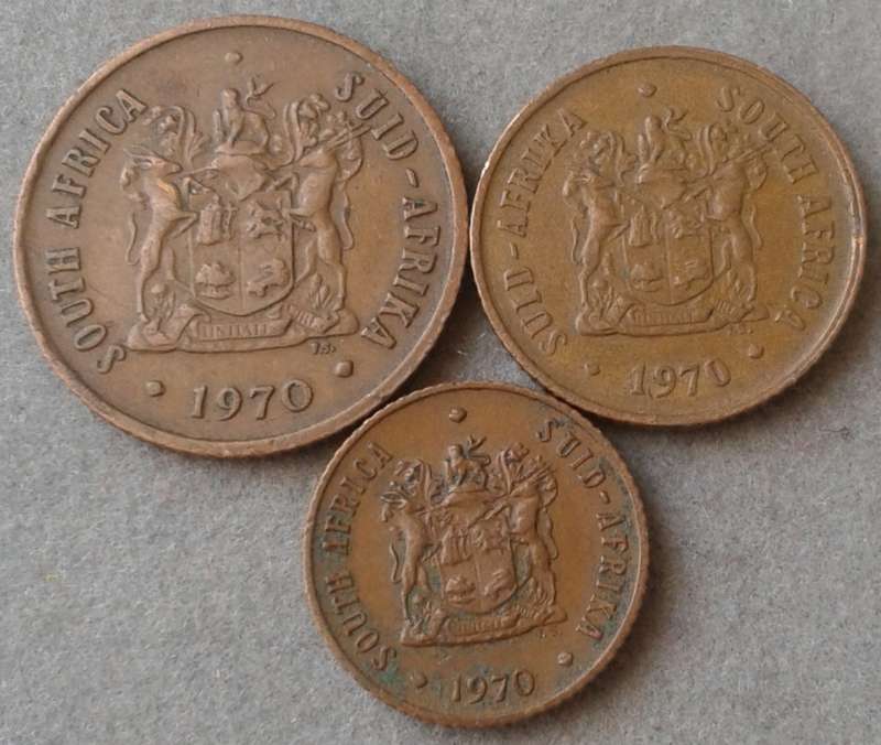 1970 Republic 2c/1c and 1/2c set