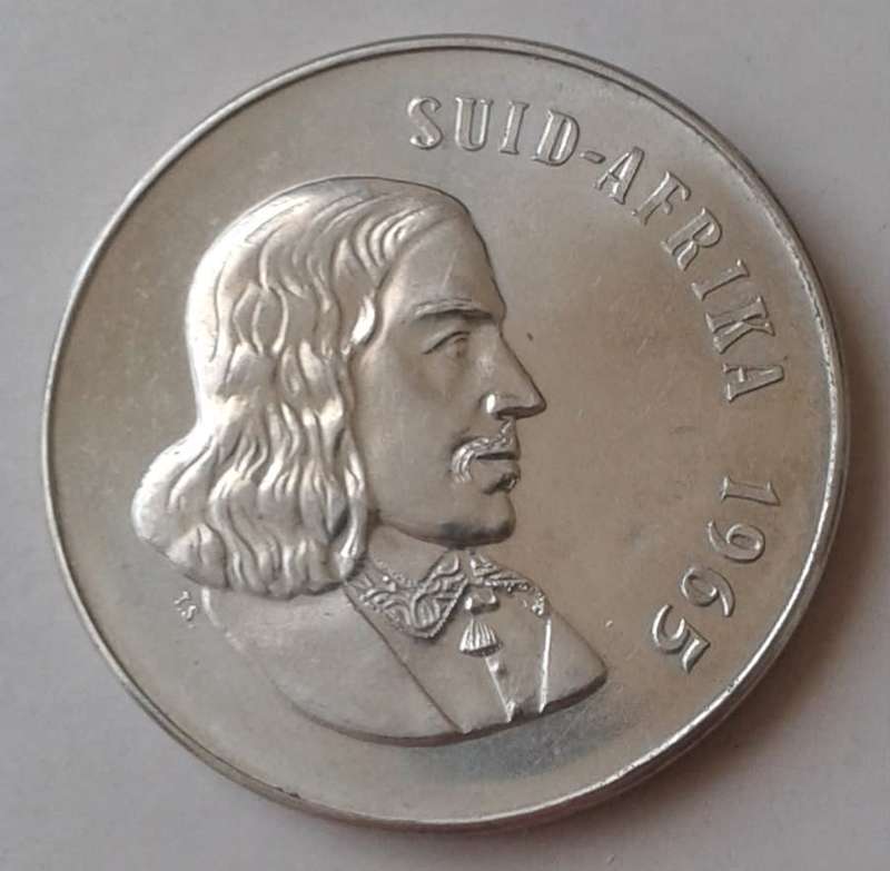 1965 Afrikaans 50c in proof.