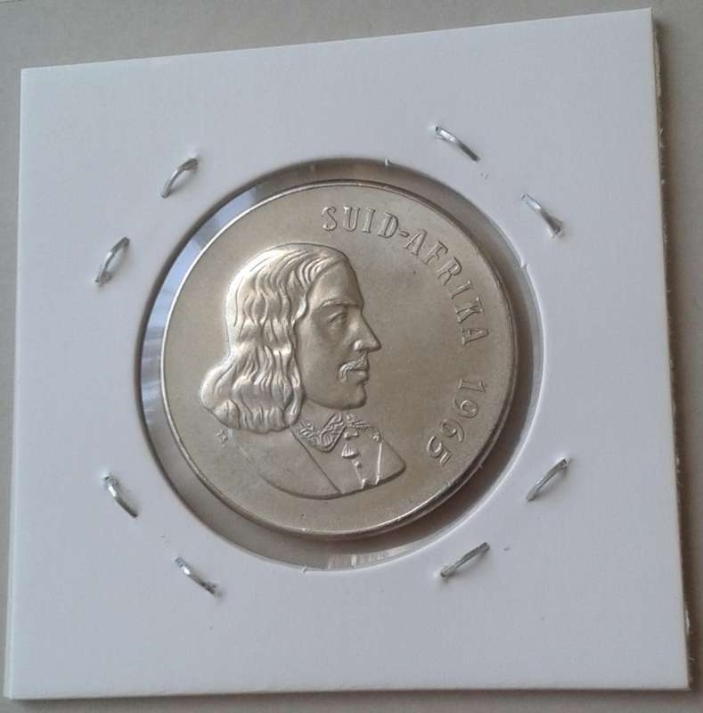 Nice 1965 Afrikaans 50c in proof.
