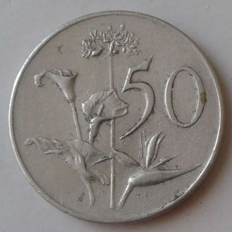 Scarce 1965 Afrikaans 50c circulation strike