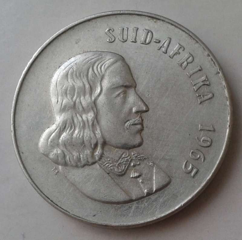 1965 Afrikaans 50c as per images (Details coin)