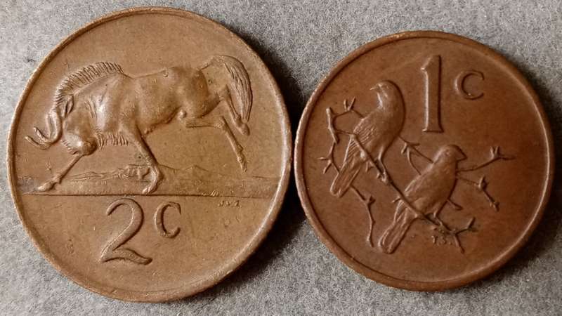 1971 Republic 2c and 1c set