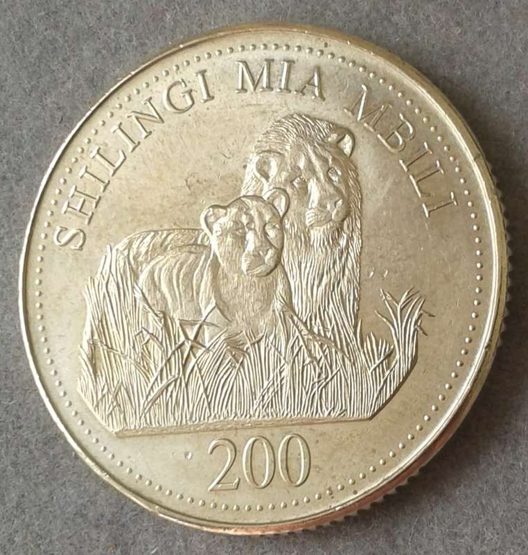 Uncirculated 2008 Tanzania 200 Shilingi